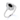 Angle view of white gold ring with an oval black diamond framed by a vintage-inspired floral diamond halo with polished band.