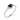 Angle view of 2 Ct Heart-Shaped Black Diamond Ring with White Side Stones in Prong Setting, Elegant Design in White Gold