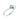 0.50 Carat Round Shape Curved Design Bezel Setting Aquamarine Birthstone Ring