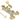 5 Carat Round diamond Pave Setting Popeye Lab Diamond Pendant In Yellow Gold