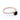 Angled view shows a rose gold ring with a round black diamond centerpiece and a band adorned with sparkling pavé diamonds.
