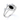 Angle view of split shank ring with oval black diamond center and marquise white accents in a leaf-inspired design.