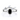 Front view of split shank ring with oval black diamond center and marquise white accents in a leaf-inspired design.