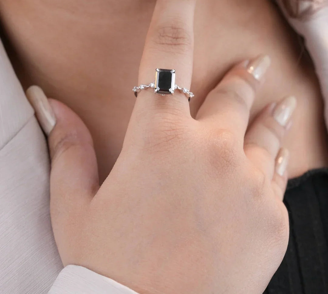 Black Diamond Promise Rings