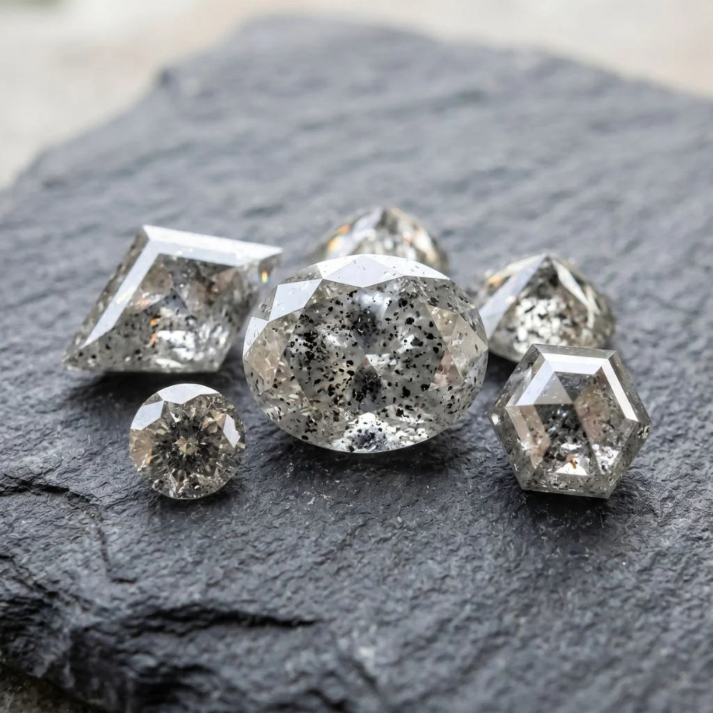 Best Cuts And Shapes For Salt And Pepper Diamond Jewelry