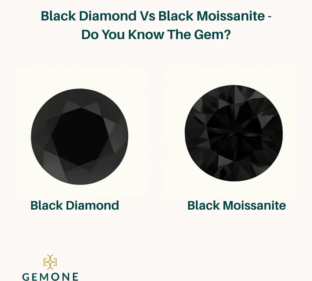 Black Diamonds Vs Black Moissanite - Do You Know The Gem?