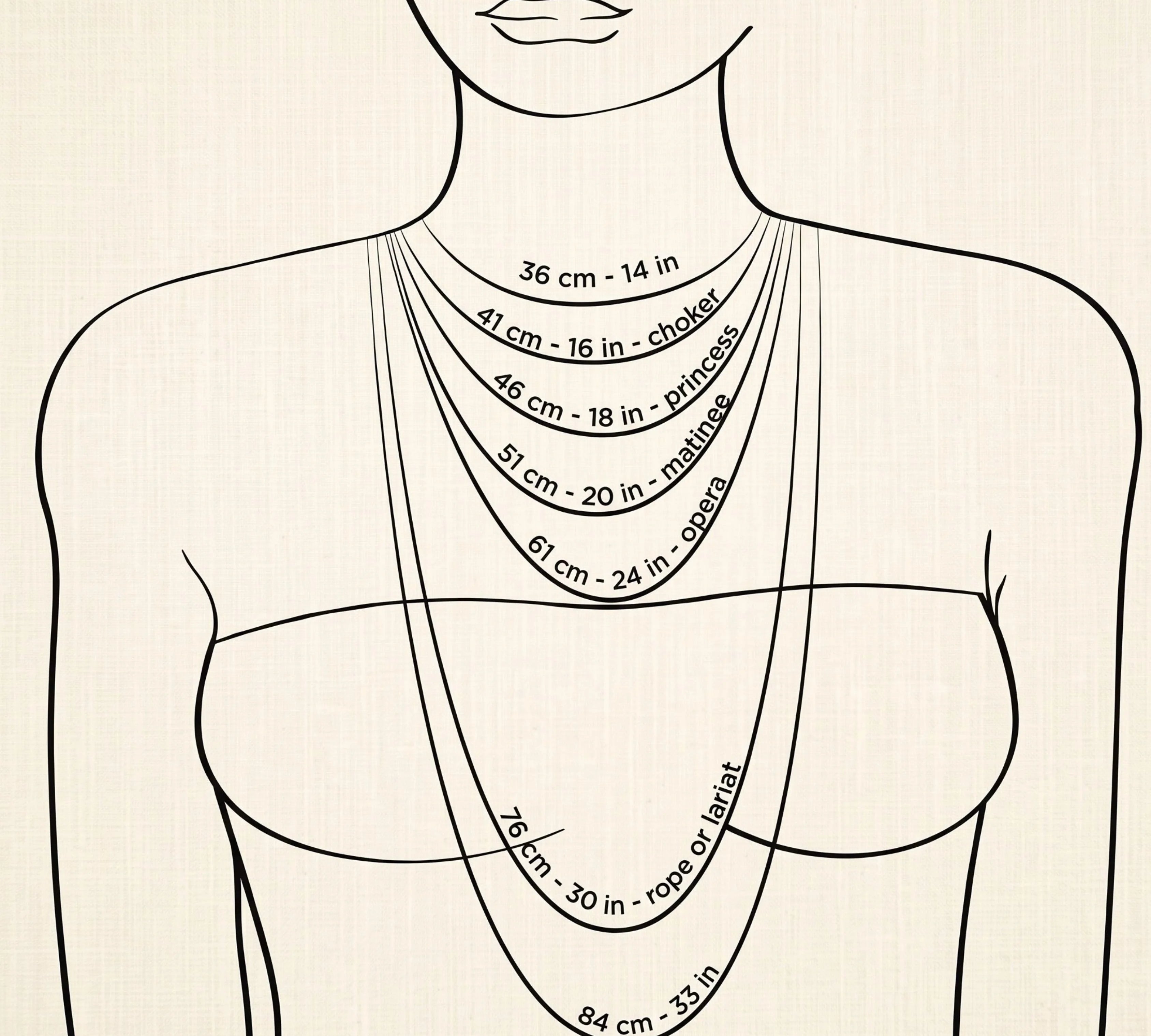 Diamond Beads Necklace Size Guide Know The Basic Things Before Purchase