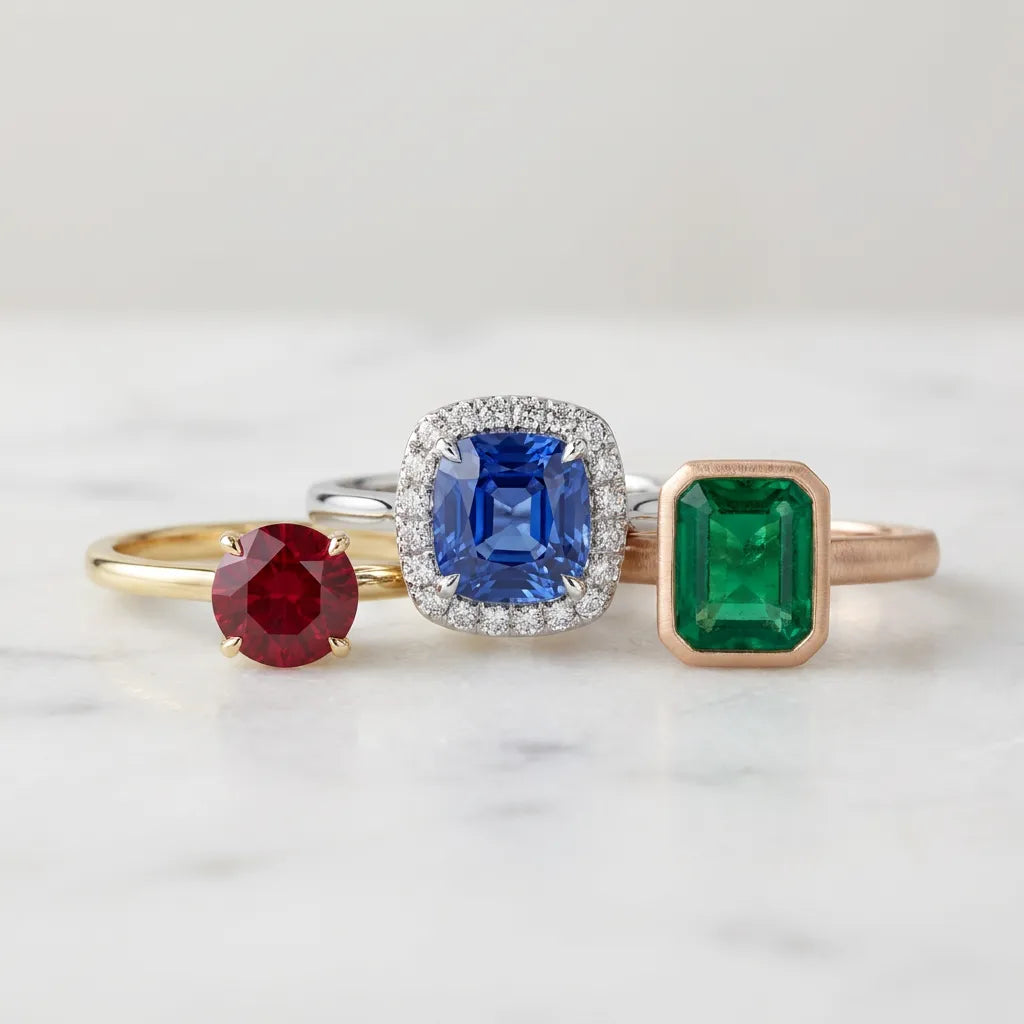 Best Gemstone Engagement Rings (2026 Buyer's Guide): Sapphire, Emerald & Ruby