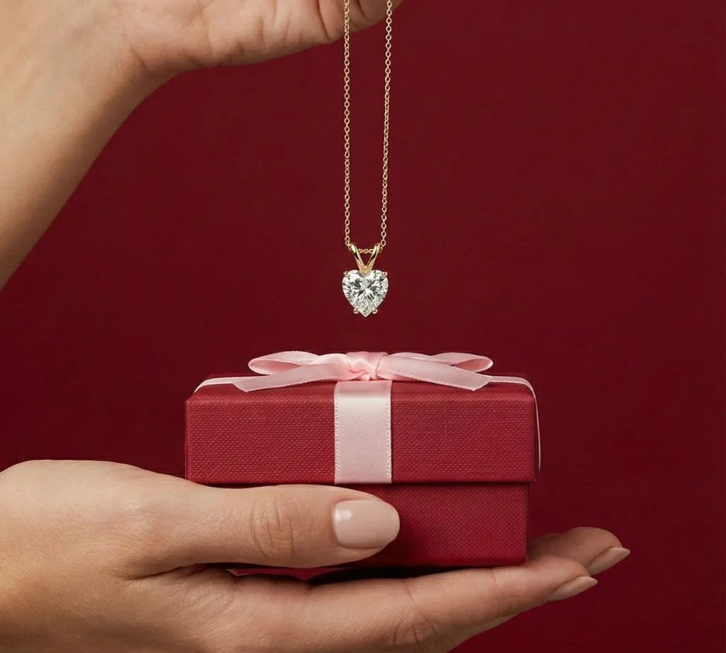 Lab Grown Diamond Pendant Styles: Heart and Teardrop for Her Closet