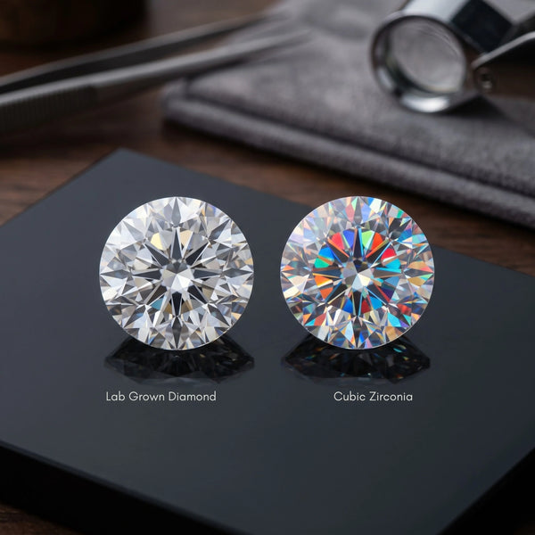Lab Grown Diamond vs Cubic Zirconia - Comparision