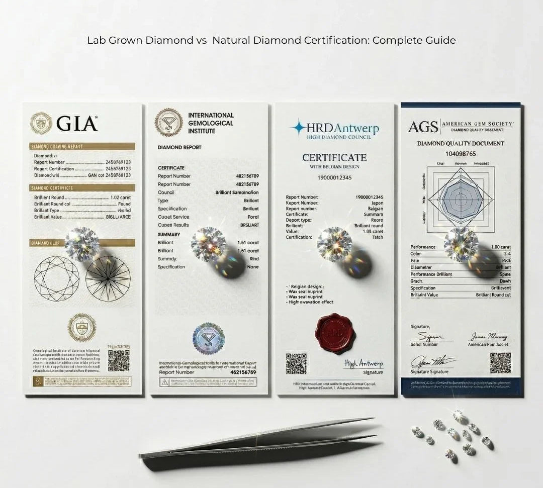 Lab Grown Diamond vs Natural Diamond Certification: Complete Guide