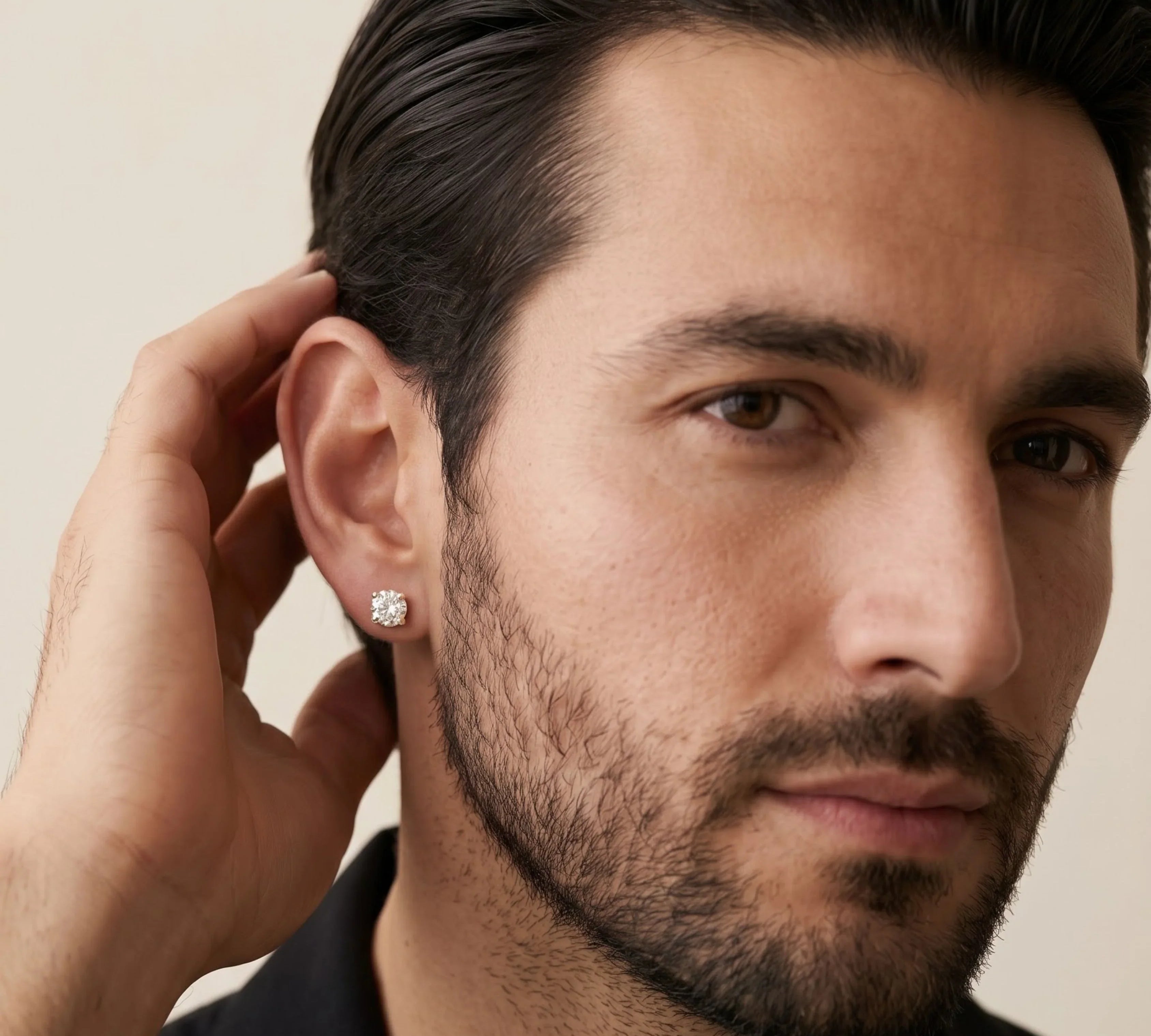 Mends Diamond Stud Earrings