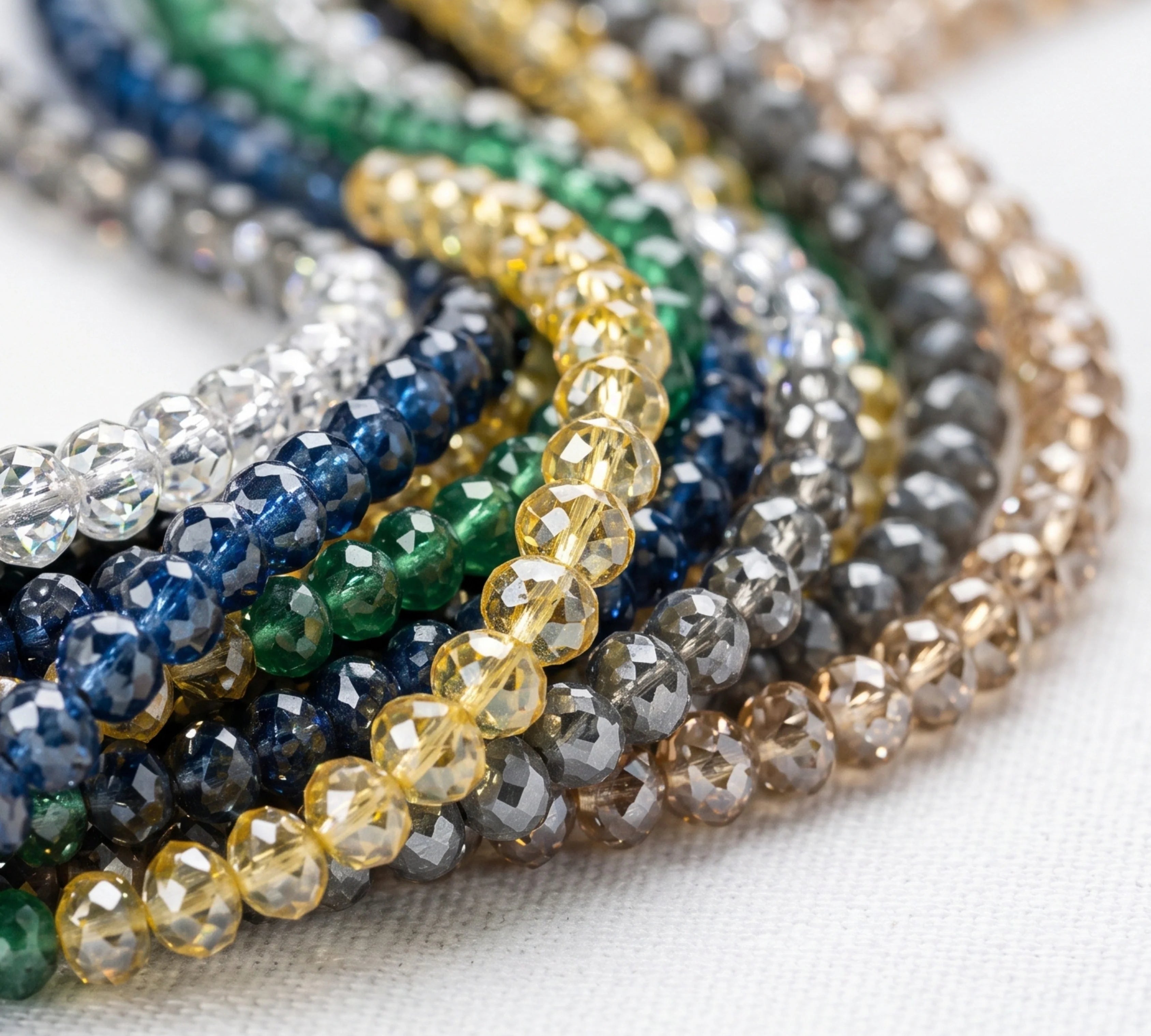 Round, Faceted, Or Rondelle Diamond Beads