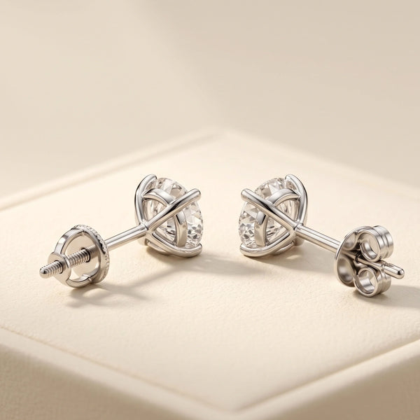 Screw Back Vs. Push Back Stud Earrings