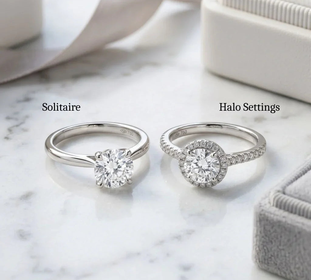 Solitaire Vs. Halo Settings: Finding The Perfect Style For Your Diamond Shape