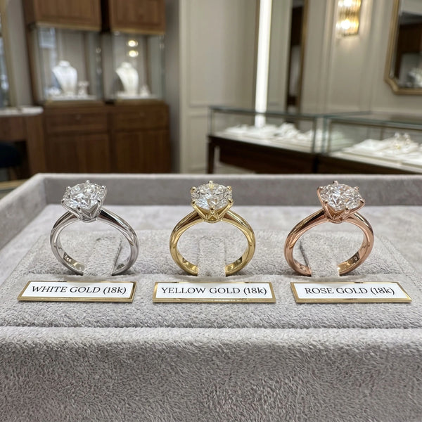 White Gold Vs Yellow Gold Vs Rose Gold