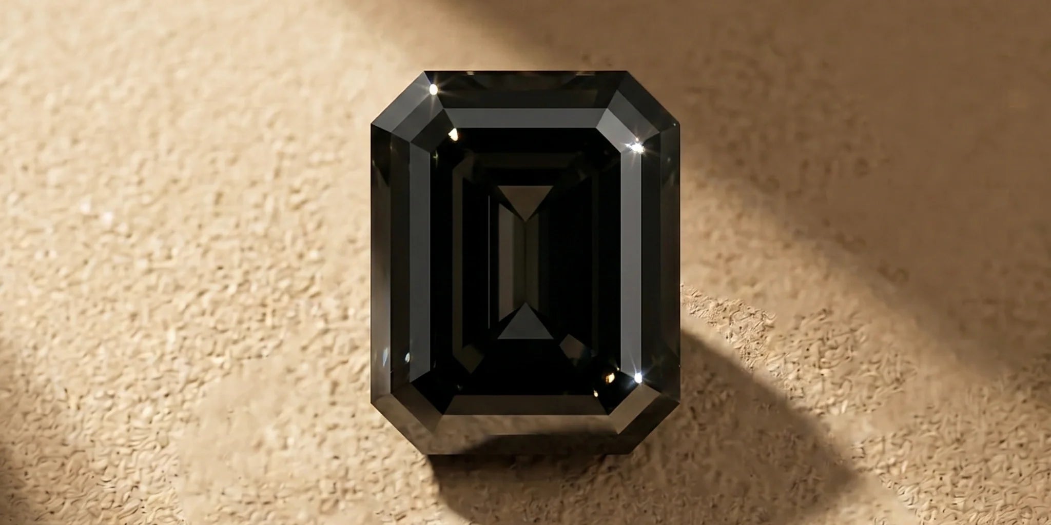 Emerald Cut Black Diamond