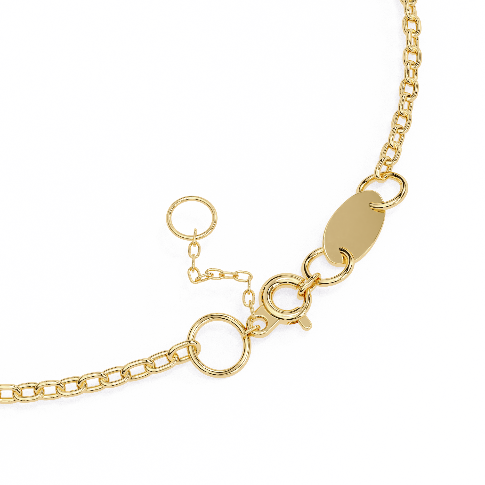 0.07 Carat Round Shape Diamond Bracelet In Yellow Gold