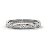 0.08 Ct Lab Diamond Contour Wedding Band Rose Gold