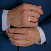 0.14 Ct Lab Diamond Men's Ring Couple Band