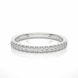 0.29 Ct Round Cut Prong Setting Diamond Half Eternity Band