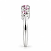 0.25 Carat Concertina Pink Diamond Wedding Ring
