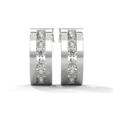 0.40 Carat Huggie Hoop Earrings in Yellow Gold