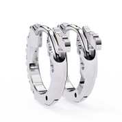 0.40 Ct Diamond Huggie Hoop Earrings for Women