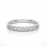0.47 Ct Round Cut Diamond Half Eternity Wedding Band