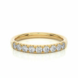 0.47 Ct Round Cut Diamond Half Eternity Wedding Band