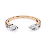 0.35 Carat Marquise Cut Toi et Moi Diamond Wedding Band In White Gold