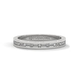 0.47 Ct Baguette Lab Diamond Wedding Band White Gold