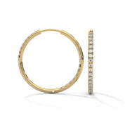 0.54ct Lab Grown Diamond Women's Hoop Earrings