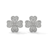 0.59 Carat Diamond Earrings Studs Womens in Rose Gold