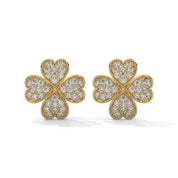 0.59 Carat Diamond Earrings Studs Womens in Rose Gold 18K Yellow Gold Natural Diamond