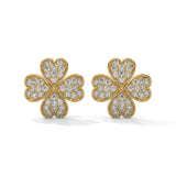 0.59 Carat Diamond Earrings Studs Womens in Rose Gold