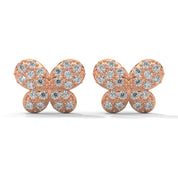 0.65 Carat Lab Grown Diamond Stud Earrings Womens in White Gold 18K Rose Gold Natural Diamond