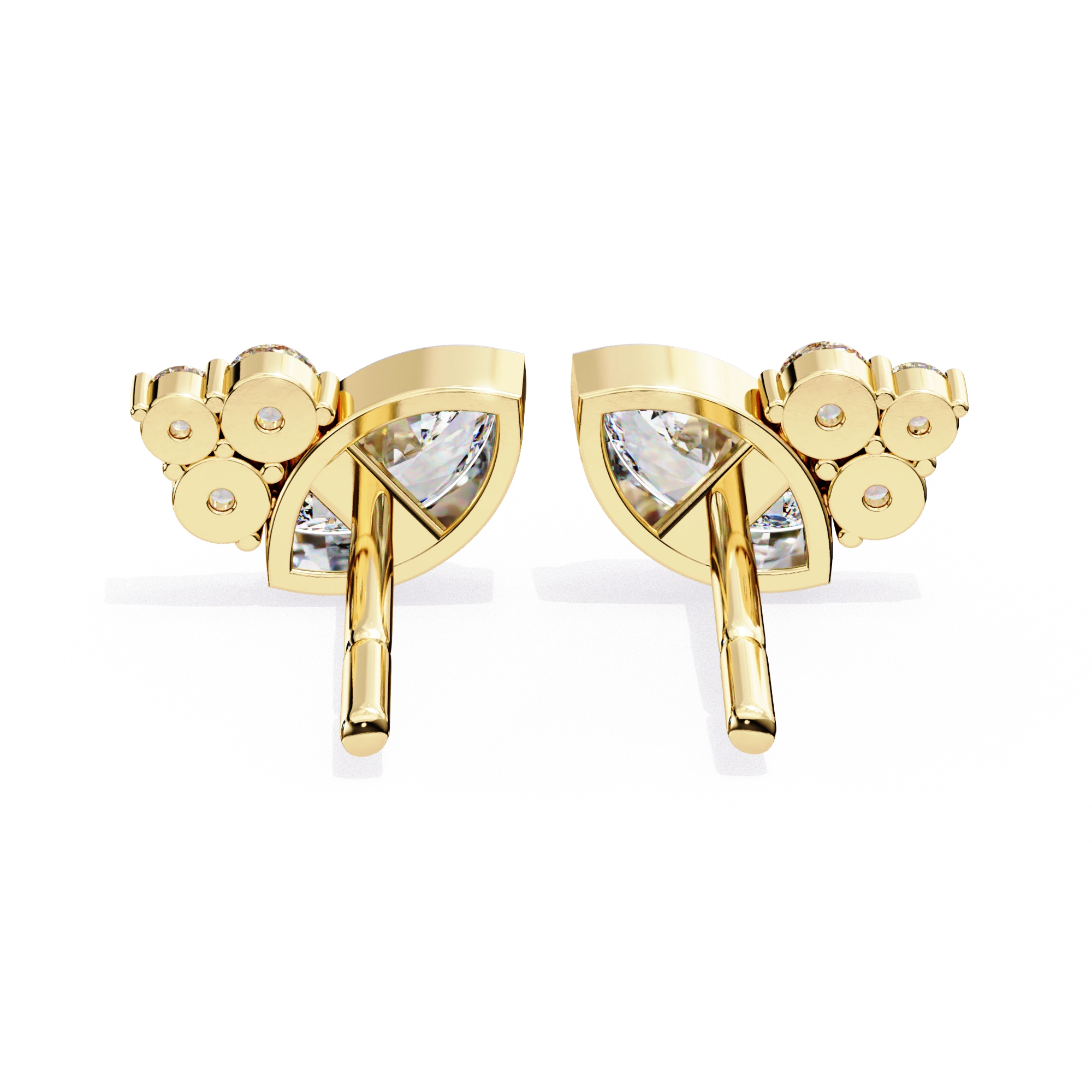 0.61 Carat Diamond Earrings Studs Marquise Design