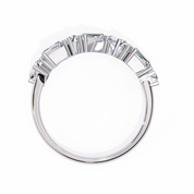 0.70 Carat Baguette & Round Shape Diamond Wedding Band In White Gold Eternity Wedding Rings