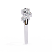 0.70 Carat Baguette & Round Shape Diamond Wedding Band In White Gold Eternity Wedding Rings