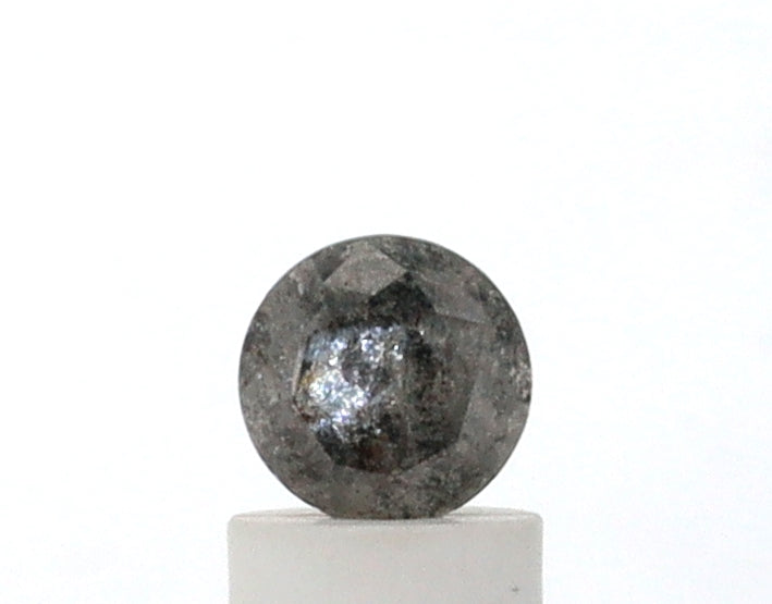 0.78 Carat Round Cut Salt & Pepper Diamond