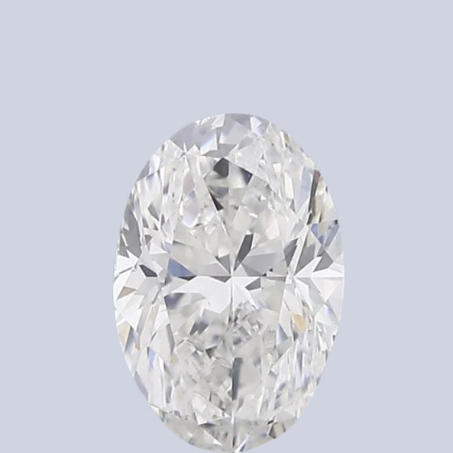 0.79 Carat Oval Man Made Diamond