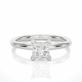 Princess Solitaire Lab Created Diamond Engagement Ring