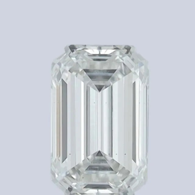 0.80 Carat Emerald Shape Synthetic Diamond