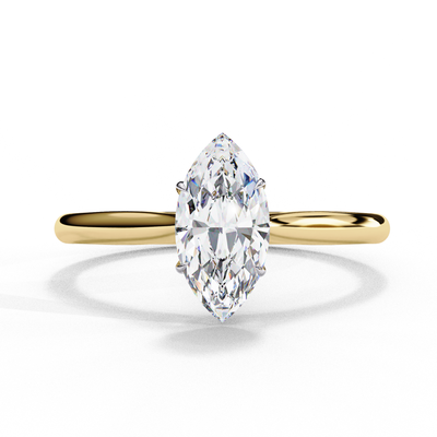 1 Ct Marquise Cut Solitaire Lab Created Diamond Engagement Ring Lab Diamond