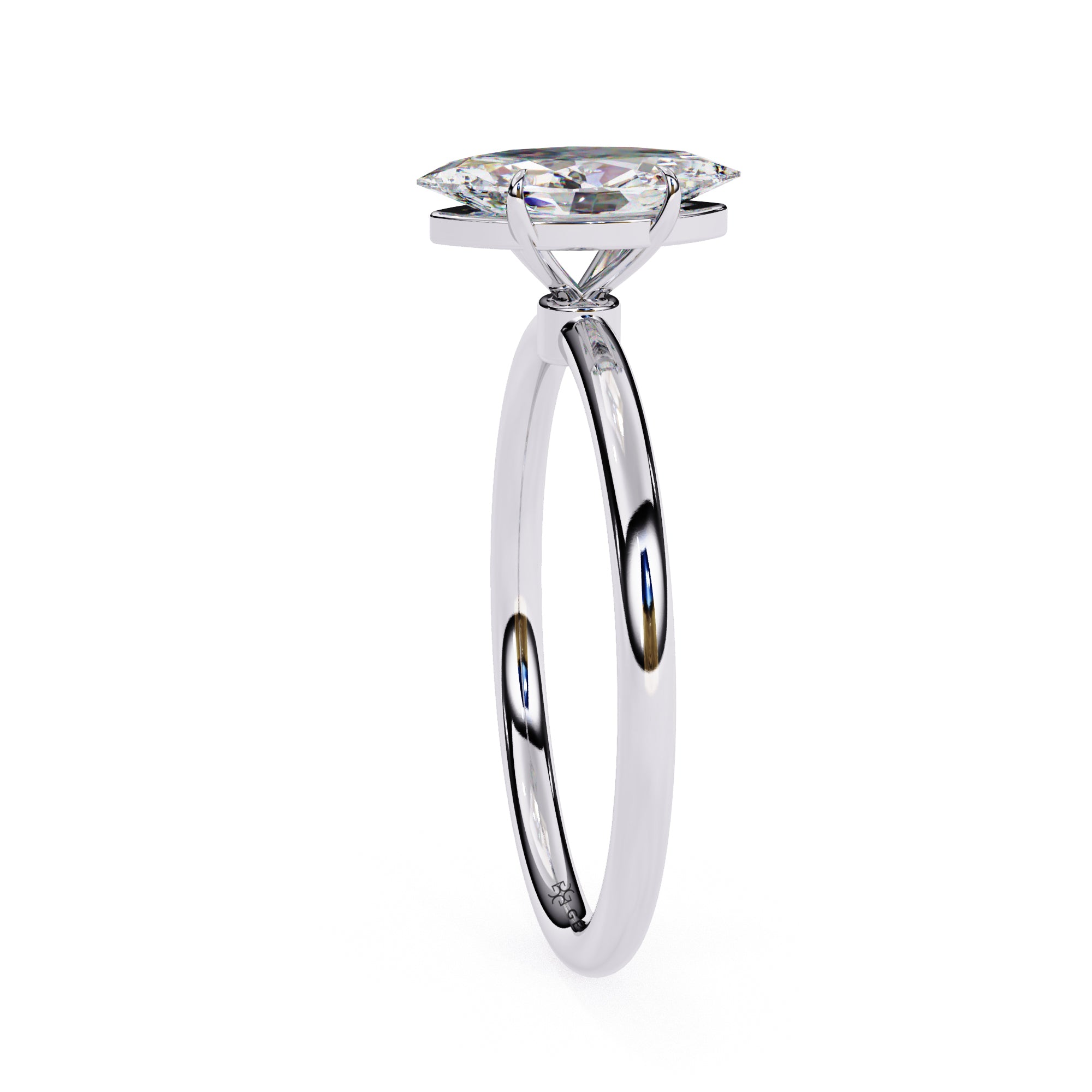 1 Carat Marquise Cut Solitaire Diamond Engagement Ring Solitaire Engagement Rings