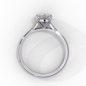Pear Shape Solitaire Lab Diamond Engagement Ring Solitaire Engagement Rings