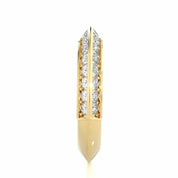 0.76 Ct Knife Edge Round Cut Diamond Eternity Wedding Band