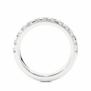 1.01 Ct Round Cut Prong Setting Diamond Eternity Band In White Gold Eternity Wedding Rings