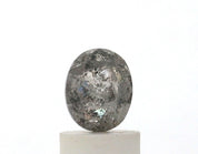 1.01 Carat Oval Shape Salt & Pepper Diamond